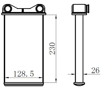 ORIS  KAU005026 Kalorifer Radyatörü Brazing A4 1.9tdi 00=> (230x133x26) (Oto.-Mek.) 8E1820031 102987 3006223X 180110 8FH351308051 7222 R21062 QHR2193 AH7000S 812255