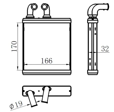ORIS  KFR124032 Kalorifer Brazing Heater A/M(170x170x32)fiesta V1 2008+2012/1.4-1.5-1.6 Tdci/1.25-1.4 İ 71771-1740613 1573046 8V5118B539AA 93939 8FH31315591 FD6455 18006455 8V5118B539AB FDA6455 1743436 M212057A