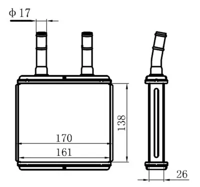 ORIS  KHY001026 Kalorifer Brazing Heater A/M(140x165x26)atos 98+ 77605 97123 02000