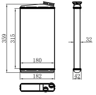 ORIS  KRN023032 Kalorifer Brazing Heater (315x180x32)rvi 430/460dxi 7421395999 690017 21395999 AH295000P WG2180153 707206