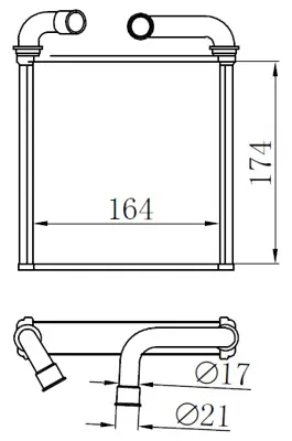 ORIS  KVW023026 Kalorifer Radyatörü Brazing Golf 7-Passat-Tiguan-Crafter-Octavia-Superb-Ateca-Q3 13>(164x167x26) 54361 5Q0819031A 107631 49017N WG2162114 BSG90530009 73943 VN6424 LRh1851 93994