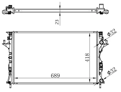 ORIS  MRN158023 Radyatör Lgn Ii 1.6-1.8-2.0-1.9 Dci (Ac+mek+otom) (670x399x26) (2 Sira Al Sistem) 63813 7280048 8200008764 RTA2290 6055302290 63813 1093089 123124 204 8MK376716284 LRC0964