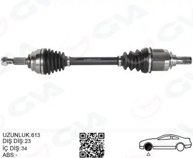 GVA  4414313 Ön Aks Sol Renault Clio Iv 1.5 Dci A-T (12-) 391018401R 7819 391014886R R427L R742N VKJC8940 10077 18291860 DK55062 T49347