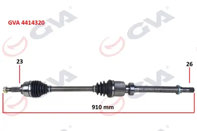 GVA  4414320 Komple Aks Sağ Clio Iv 1.5 Dci (12-) (75-90hp) 391008239R 10050 R960N 7716 25916 T49346 250489 DA206842 18292650 391000262R