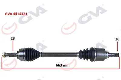 GVA  4414321 Komple Aks Sol Clio Iv 1.5 Dci (12-) (75-90hp) 391010115R 305934  391019516R 250487 DA206841 18291650 221652 T49345 25740