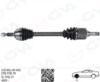 GVA  4419009 On Aks Sol Komple Dacia Duster 10> 1.5 Dci 4x4 6 İleri 391017275R 8201505590 391016840R