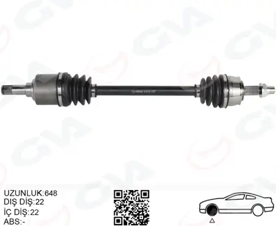 GVA  4428123 Komple Aks Sol On Fiat Grande Punto (199) 1.2 Mpi M-T (05-12) 71789840 AR3129 46308340 FI835104 51807676 217222 170799 VKJC2721 3265302 71791287