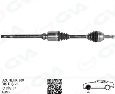 GVA  4429066 Komple Aks Sag On Fiat Scudo (270) 2.0 Mjt (07-) 1497188080 5925 3273NQ T29096 655964 71792561 1940T C1371 3068200 1497188088