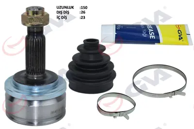 GVA  4471150K Aks Kafasi Diş Toyota Auris. Corolla 1.33l 1nr-Fe Nre150 10-> 1.6l Zre151 Zze150 07-> 1.4l 1ndtv  Nde150 07-> Avensis 1.6l Zrt270 09-> / Verso 1.6l Zgr20 09 ->  Abs'Li (26x23x61.2 - Abs= 48 Diş) 4342002610 JAPGI271 J2832136 859213 151890 6743 4347080220 4346009R31 4346009V40 4340502230