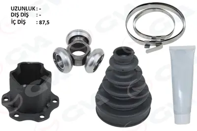 GVA  4475267KI Aks Kafasi İç A4-A5-A6 (08-)(Bm) Bm 4H0498103A 4H0498103AX 8K0498103D 306654 8K0407271Q 4H0498103AV ADIU8K5 8K0498103DX 1711Q5 8K0498103