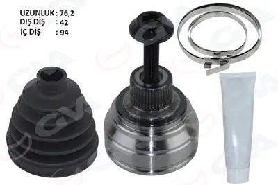 GVA  4475273K Aks Kafasi Diş A4-A5-A6-A7-Q5  2.0 Tdi (12-) Cnha-Cglc-Cmgb-Cahb 2.0 Tdi 8K0498099E 8K0498099EX CVN2050 306661 803102 36482 125036482 92026 GKN36482 306278