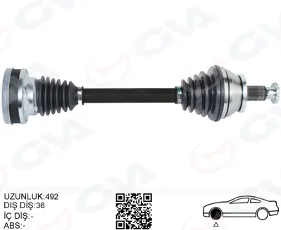 GVA  4475281 Komple Aks Ön Sol Polo-İbiza-Fabia 1.2 Tdi-1.6 Tdi(10-) Cfwa-Cayb-Cayc 1.2 Tdi-1.6 Tdi 6R0407761A T78351 171266 PasdeRefGR 351ST87 VW1156 V1156 882689 3535550 7359