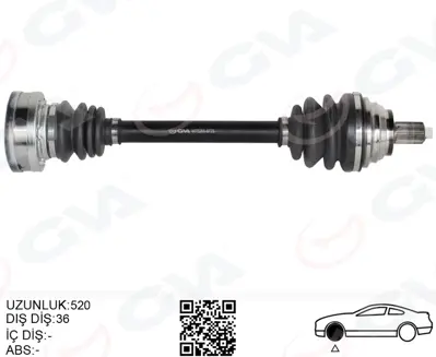 GVA  4475283 Komple Aks Ön Sol Golf-Leon-Jetta-Passat 1.6 Tdi (Tdi(04-14)(Kisa) Cayb-Cayc 1.6 Tdi 1K0407271AT 16847 1K0407271LB DS52193 5343 VKJC4588 24473 1143102379 T78295 WW3325