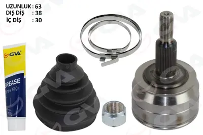 GVA  4475301K Aks Kafasi Diş T5.5-T6 2.0 Tdi (10-) Caaa-Caab-Caac-Ccha-Cfca-Cxha 2.0 Tdi 801467 7E0498099C  7E0407451GX 7E0407452NX 7E0407452PX 7E0407271G 7E0407276P 7E0407272AE 7E0407762S