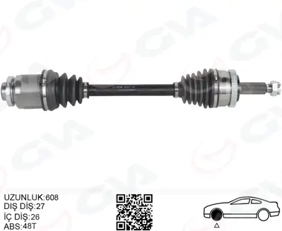 GVA  4491210 Komple Aks Ön Sag Hyundai Tucson (Jm) 2.0 Crdi Absli (04-10) 495002E550 37144980005 OJ0433 KMB751 607661 12120433 J7449 JCV1266N 854043114 JCV1858N