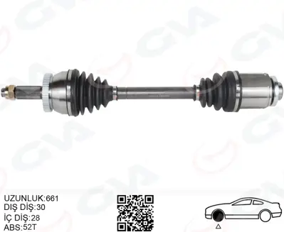 GVA  4491214 Komple Aks Ön Sag Absli Hyundai Santa Fe (Cm) 2.2 Crdi A-T (06-12) 495002B620 3543600 54360 224463 495002B600A 495012P200 495002B010 495002B500 495002B360 495012P250
