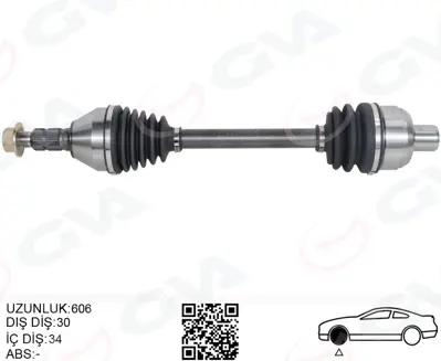 GVA  4491216 Komple Aks Ön Sağ Opel Insignia 1.6 T (A16let) M-T (08-) 13265648 22796273 25768 18231250 VA245L 451ST85 7721 O1352 374932 3339302