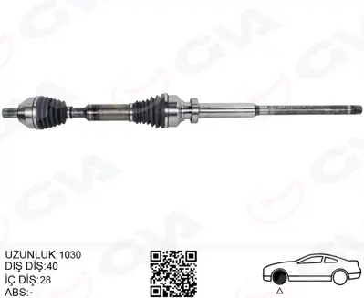 GVA  4499162 Ön Aks Komple  Sag Volvo Xc60 2.4 D 10>61 Xc60 I 2.0 T Otom. 09>12 Xc60 I  D3 / D4 10>14 Xc60 I Suv T6 Awd 14> 36012419 36001183 31367560 31272545 8G9N3B436AB 50463398 305726 25532 201387 P31367560