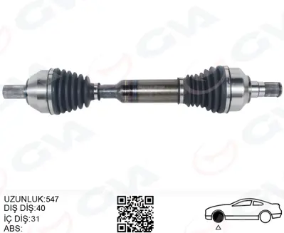 GVA  4499163 Ön Aks Komple  Sol Volvo Xc60 2.4 D 08 >16 Xc60 I 2.0 T (Otom)09>12 Xc60 I 3.2 Awd 10>15  Xc60 I D3 D4 10>14 Xc60 I T6 Awd 10>17  (4×4) 31367536 31325573 50643687 36001019 201385 36001813 8G9N3B437AA 50463394 36012426 36001069