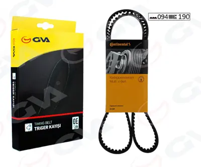GVA  58094190 Triger Kayişi (Eksantrik Kayişi) Toyota Corolla 1.6l 4a-F (Karbüratörlü) Ae92 88-92  (94x190) 1356815040 14400657004 14400657014 1356815050 2451006040 1350311010 1356815041 ESTKCT215 14400657000 KDD215