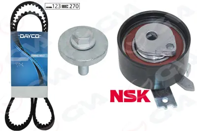 GVA  59T1422D Triger Seti (123 Dis 27mm) Clio Ii 01>06 Megane Ii 04> Kango 01> Micra Iii 04> Duster 10> 1.5 Dci K9k (Euro 3 Euro 4) 1680600QA8 KP10911 7701477012 7701476571 1680600QAX 1276084A00 KH101WP78 VKMC061343 QBPK7642 KT1368W3