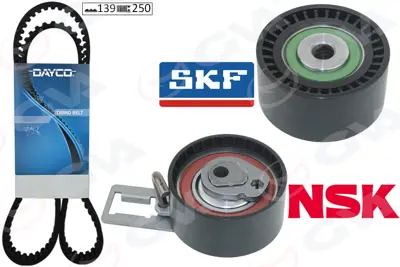 GVA  59T4316 Eksantrik Gergi Kiti P107-206-207-307-Bipper-C2-C3-Nemo-Xsara 1.4hdi-Fiesta V-Fusion 1.4tdci (02-) 45358 1608747680 831V7S1 TBK544 A6059 904546 1750038 864710081 831V7 831W3S1