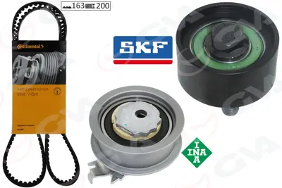 GVA  59T7517C Triger Seti (163 Diş) Golf7-Passat-Polo-A3-Leon 1.5 Tsi (Daca-Dada-Dpca-Dpba-Crja) 17=> 05E198119 04E198119