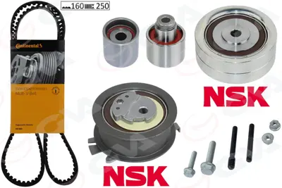 GVA  59T7575 Triger Seti Crafter-T6-A3-Jetta-Caddy-Polo-Passat 1.6-2.0 Tdi Cayb/C/D- Caab/C-Ckub-Cffb-Cfwa-Caga 03L198119A 03L198119B 03L198119C