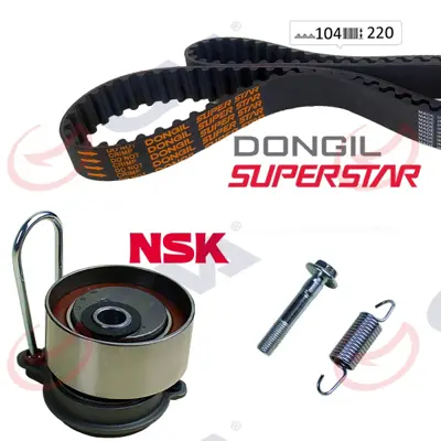 GVA  59T9221DO Triger Kayiş Seti (Eksantrik Seti) Honda Civic 1.4l D14z6 1.6l D16v1 D16w7 Vtec Ep Es Eu 01-05  (1 Kayiş + 1 Rulman + 1 Yay) 14400PLM014 VKMA93616 KH360 DKT2019 KH43 14510PLC315 14516PLC000 14400PMMA02 4145PLC305 4145PLC315