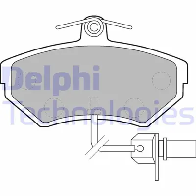 DELPHI GB 72330 Ön Balata Fişli Küçük Tip Passat-A4 (97-04) (Gdb1366) 8E0698151B JZW698151G 8E0698151M 8E0615115B 63112 8222152 37160 510391 T5122 598484