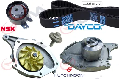 GVA  59WPK1422D-1 Su Pompali Triger Seti (123 Dis 27mm) Clio Ii 01>06 Megane Ii 04> Kango 01> Micra Iii 04> Duster 10> 1.5 Dci K9k (Euro 3 Euro 4) 8200366318 KPA0361B 119A02421R 8200039519 P962 7700107122 7701478031 8200367922 8200102941 2101000Q0E