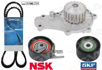 GVA  59WPK4312D Triger Seti Devirdaimli Fiesta Fusion 02>08 1.4 Tdci C2-C3-Nemo-Bipper-206-307 1.4 Hdi Euro 4 02>  (144 Diş) (2s6q8a615ab-2s6q8591ba) 1609524980 VKMC03140 CT1063WP2 530023930 KTBWP3100 KDP459380 KP15587XS FTW1009 PK08930 K986893A
