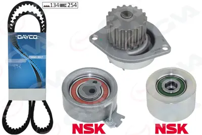 GVA  59WPK4317 Devirdaimli Eksantrik Gergi Kiti (134x254) P206-307-Partner-Berlingo-C3-Xsara 1.6 16v (Nfu Tu5jp4) 904470KP WG1238401 1610793580 1609121380 530023730 WKFI224 389539 PK08912 K62085 STK3580
