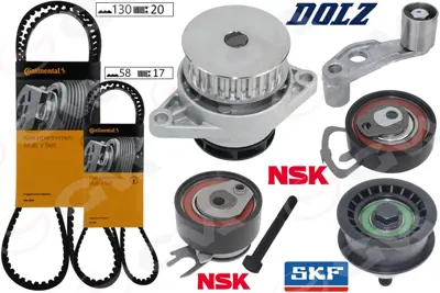 GVA  59WPK7509 Devirdaimli Triger Seti(130x20) Golf4-Bora 1.6 16v Bcb-Azd 036198119A 036198119C 036198119E