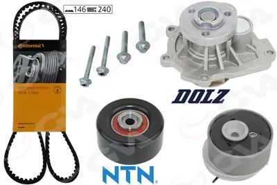 GVA  59WPK9007 Devirdaimli Eksantrik Gergi Kiti Astra H-J-Insignia-Vectra C-Cruze 1.6-1.8 Z16xep-Xer-A16let-Xer-B16 1606314 95516739 55574864 38109244N 95507809 46541 QBK756 93180815S1 1629067 1606356