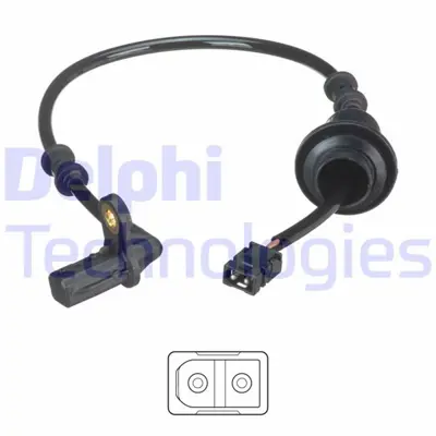 DELPHI  SS20486 Abs Hiz Sensörü Arka Mercedes Slk200. Slk230. Slk32. Slk320 03/2000 > 04/2004 24071160243 50520 6S694 90655 GBS2052
