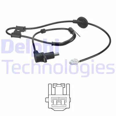DELPHI  SS20527 Abs Hiz Sensörü Arka Hyundai Coupé 8290464 956902C100 1510HH56 V52720090 15BS536 J5030506 90464 ADG07104 84964 6S604