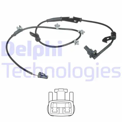 DELPHI  SS20531 Abs Hiz Sensörü Ön Hyundai Coupé WG1977885 956702C800 58619B JAPABSH81 L4846A2 J5910508 84846A2 560184 SS20531 6S622