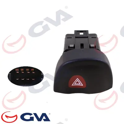 GVA  8011021 Dörtlü Flaşör Renault Megane I (8 Fiş) 7700435867 2103640 461900034 CHL71005AS 23640 SHL710050 916596 82654 660046A2 LGK051079005