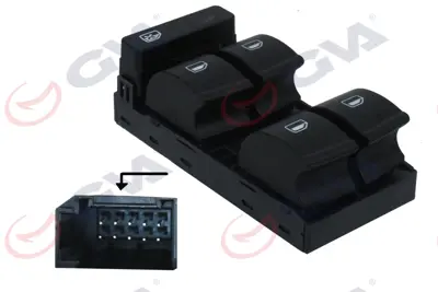 GVA  8075912 Cam Açma Anahtari Audi A4 (02-08) (Dörtlü) 8E0959851B 26155 8E09598515PR 8E0959851D 8E0959851D5PR 8E0959851B5PR V10730007 916374 29338 BSG90860026