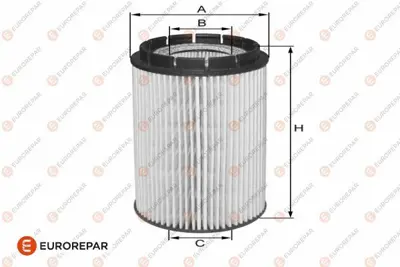 EUROREPAR GVA 2090060 E:Yağ Filtresi NFO3188 OX384DECO LF603 QFL0035 1704700 1609563680 2632027001 E50245 600000028090 FA5669ECO