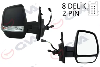 GVA GB 5626 Diş Dikiz Aynasi Sağ Doblo 11> Opel Combo 12>18 Mekanik+sinyalli+çift Cam+konveks  Vm-669r 1426575 735536020 735528035 735518971 735512764 24233544 1428571 1638814 ACI3706814 1811551