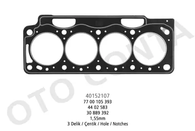OTO CONTA  40152107 Skc 3 Delik Mgn-Lgn-Kng-Master-Trafic-Vivaro 1.9 Dci-Dti  F9q 3000852001 3000951303 3000951503 619300400 619303300 620310200 821242 821458 826521