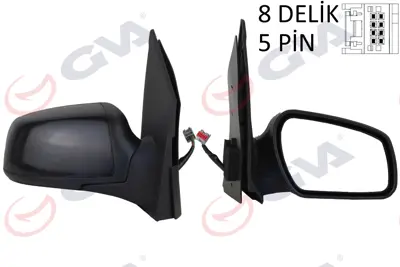 GVA W712651S300N Diş Dikiz Aynasi Sağ Fiesta 05> Elektrikli+isitmali+konveks  5 Fiş Vm-6312ehr 3000852001 3000951303 3000951503 619300400 619303300 620310200 821242 821458 826521