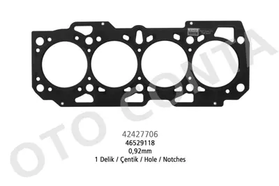 OTO CONTA  42427706 Skc (0.92 Mm) 1 Delik Doblo 1.9 D (Mls Çok Katli Çelik) 3000852001 3000951303 3000951503 619300400 619303300 620310200 821242 821458 826521