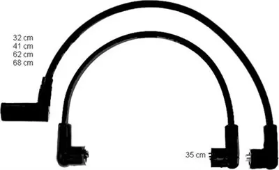 HELLUX  HBK.3157 (X) Buji+bobin Kablosu Uno 70 Sx 1.4 8v (94-00) (Karbüratörlü) 21217598492 7609330 21217598459 21217609330 7567839 7564027 21217620467 7620467 21207567839 21214470095