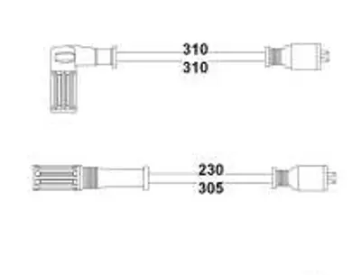 HELLUX  HBK.3164 (X) Buji Kablosu Dkş Slx 1.4-1.6 Enj. 8v 98802133
