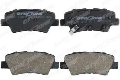 OTOZONE  FDA8007-R Arka Fren Balata Hyundai İ20 1.2l G4la 15-20  1.4l G4lc 15-18  1.4l D4fc Crdi 15-18 / Elantra 1.6l 605786 58302C8A30 583023ZA76 58302A6A20 58302D7A71 583022VA50 58302A4B10 58302A7B30 58302A6A31 58302B2A10