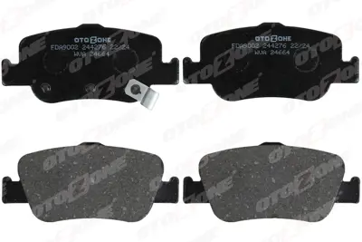 OTOZONE  FDA9002 Arka Fren Balata Toyota Auris. Corolla 1.33l 1.6l 1nr-Fe 1zr-Fae Nre180 Zre181 Zre185 12->  1.4l 1nd-Ftv D-4d Nde150 Nde180 07-> 0446602180 0446602170 0446602181