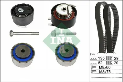 INA  530076710 Triger Seti 276dt On Arka Discovery 3 L319 Discovery 4 L319 JD61536 9X2Q6K288BA VKMA07261 22100724 KH522 7H2Q6K288DA 192667 4S7Q6K288CA TBK542 4S7Q6K254BD